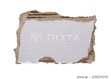 piece of white paper tear isolated on white background 126634103