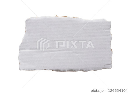 piece of white paper tear isolated on white background 126634104
