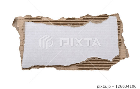 piece of white paper tear isolated on white background 126634106