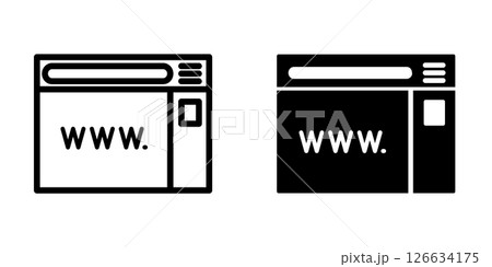 Browser icon design template 126634175