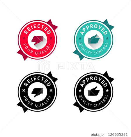 Badge like and dislike, thumbs up and thumbs down Badge like and dislike, thumbs up and thumbs down 126635831