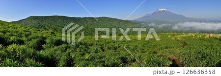 丹沢の鉄砲木ノ頭(明神山)より 三国山稜と富士山のパノラマ 丹沢の鉄砲木ノ頭(明神山)より 三国山稜と富士山のパノラマ 126636358