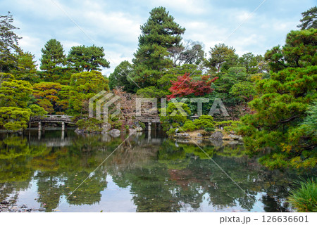 京都御所 御池庭の石橋 京都御所 御池庭の石橋 126636601