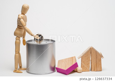 地震の義援金を募金するイメージ 126637334