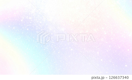 幻想的なパステルカラーの光の背景素材 126637340