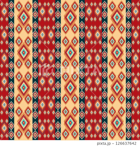 seamless pattern with traditional embroidery ornament. vector illustration seamless pattern with traditional embroidery ornament. vector illustration 126637642