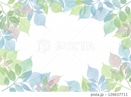 葉っぱのフレーム 126637711