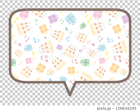 誕生日のフキダシ 126638295