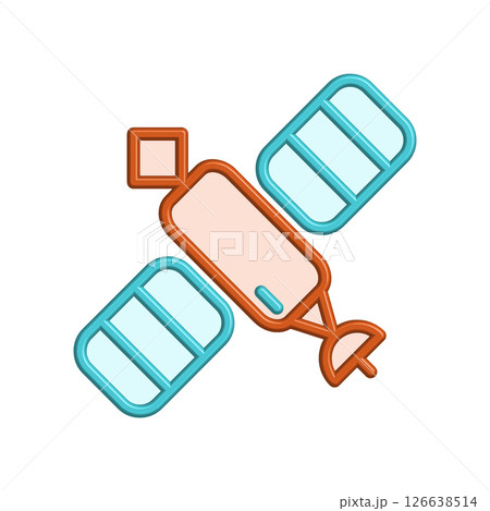 Satellite icon design template 126638514
