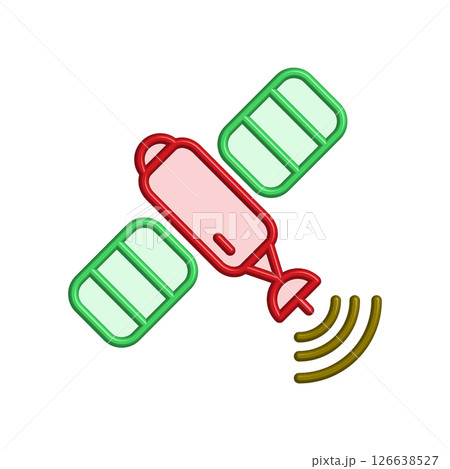 Satellite icon design template 126638527