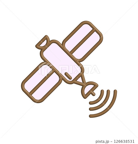 Satellite icon design template 126638531