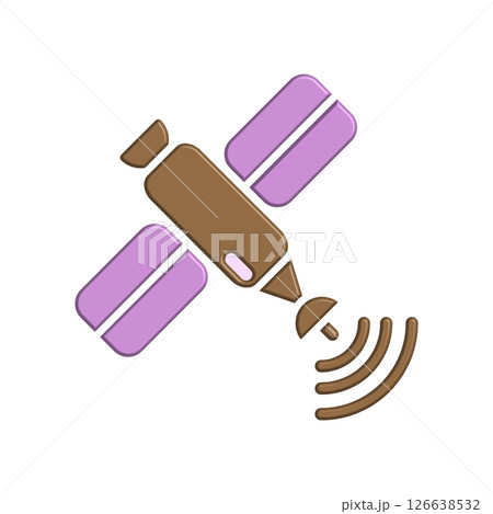 Satellite icon design template 126638532