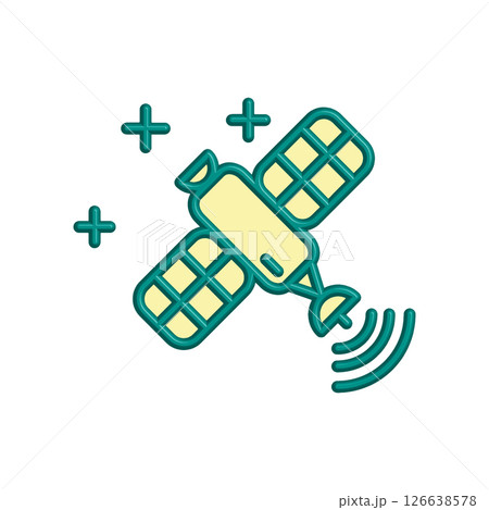 Satellite icon design template 126638578