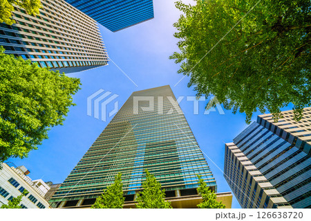 日本の東京都市景観 大手町プレイスやアーバンネット大手町ビルなどを望む 日本の東京都市景観 大手町プレイスやアーバンネット大手町ビルなどを望む 126638720