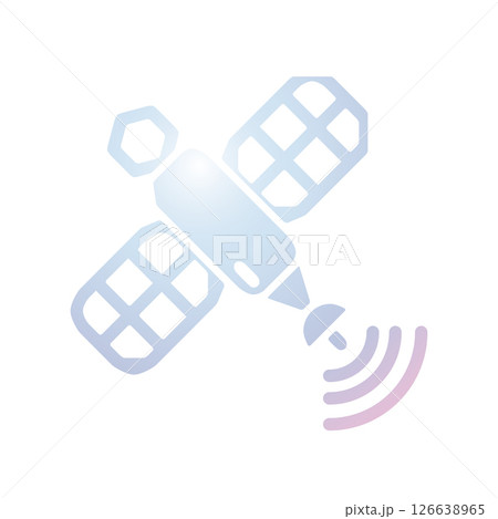 Satellite icon design template 126638965
