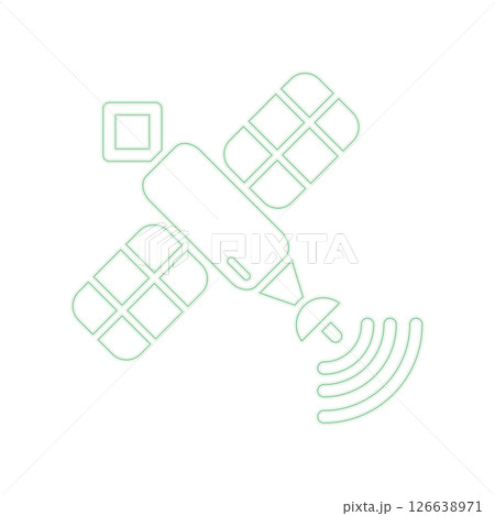 Satellite icon design template 126638971