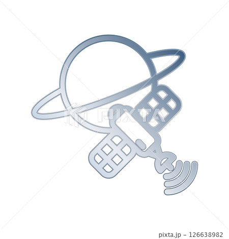 Satellite icon design template Satellite icon design template 126638982