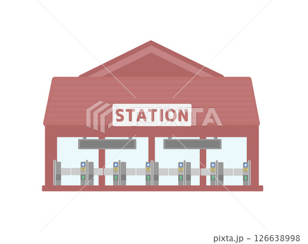 駅舎の建物イラスト 126638998