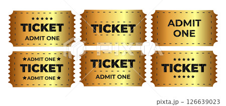 Golden Admit One Tickets grant access to exciting Events and Shows for premium entertainment Golden Admit One Tickets grant access to exciting Events and Shows for premium entertainment 126639023