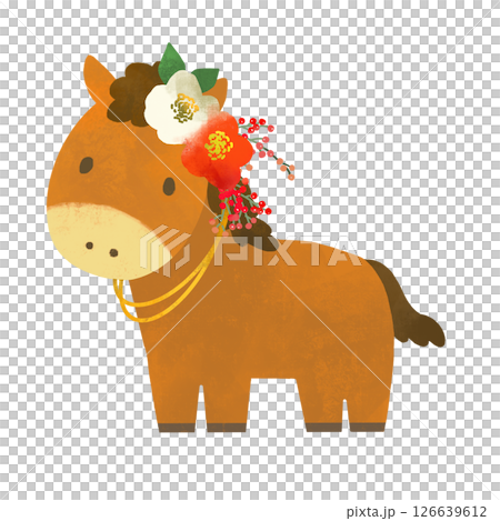 Year of the Horse - Cute Horse Illustration Year of the Horse - Cute Horse Illustration 126639612