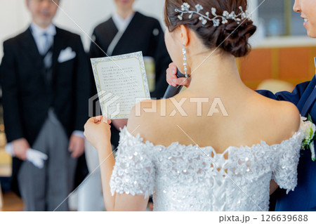 花嫁の手紙 結婚式イメージ 花嫁の手紙 結婚式イメージ 126639688