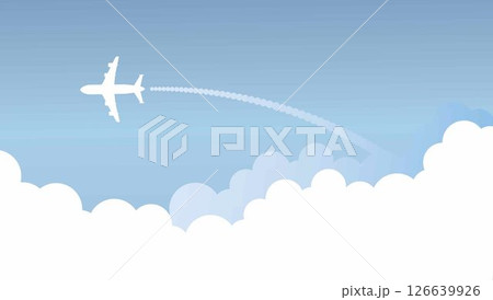 Simple airplane travel opens the background behind itself. Perfect for plane journeys, romantic travel, tours, cruises, airport advertising, trips abroad, vacations, and flight routes. Simple airplane travel opens the background behind itself. Perfect for plane journeys, romantic travel, tours, cruises, airport advertising, trips abroad, vacations, and flight routes. 126639926