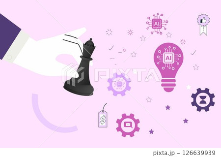 Business Concept Vector Illustration: Solutions and Problem-Solving Consulting  126639939