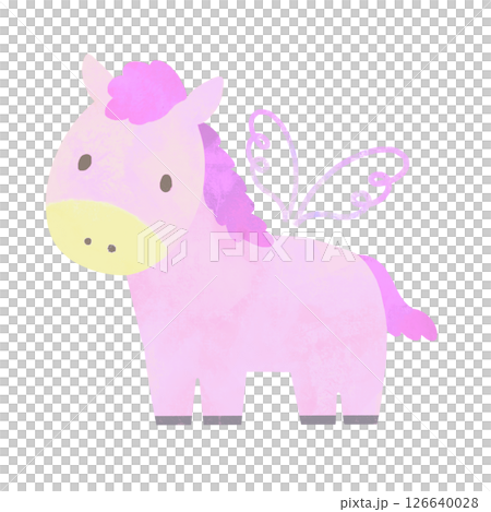 午年 ペガサスのイラスト 午年 ペガサスのイラスト 126640028