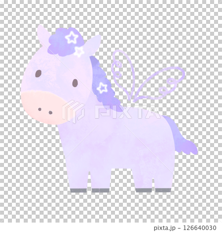 馬年飛馬插畫 126640030