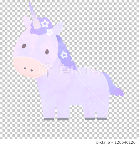 馬年-獨角獸插畫 126640126