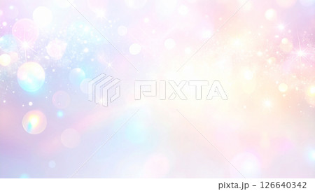 幻想的なパステルカラーの光の背景素材 126640342