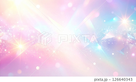 幻想的なパステルカラーの光の背景素材 126640343