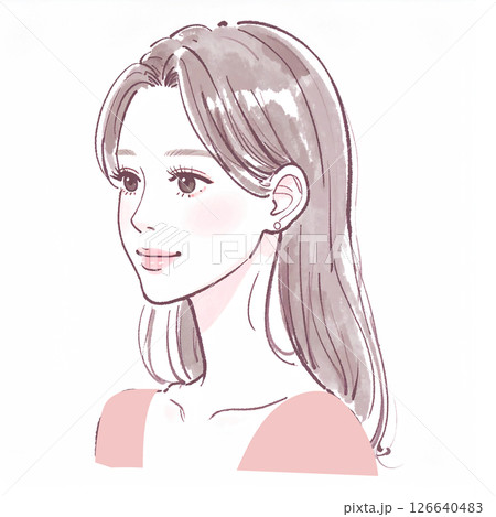 女性・女の子のイラスト素材 126640483