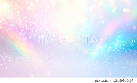 幻想的なパステルカラーの光の背景素材 126640514