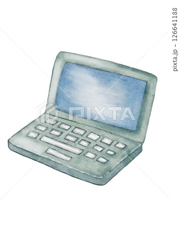 Watercolor pattern design featuring school supplies for creative wrapping and decor 126641188