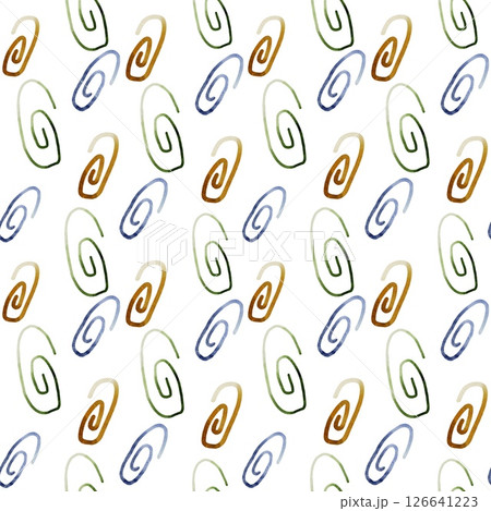 Colorful watercolor patterns featuring swirls for school supplies and packaging designs Colorful watercolor patterns featuring swirls for school supplies and packaging designs 126641223