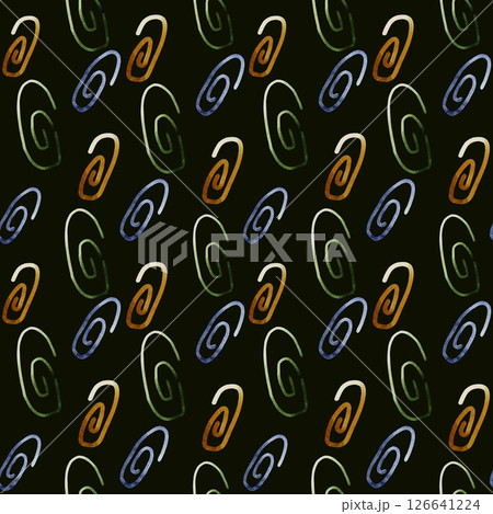 Colorful swirl pattern for school supplies and fabric design on a dark background Colorful swirl pattern for school supplies and fabric design on a dark background 126641224