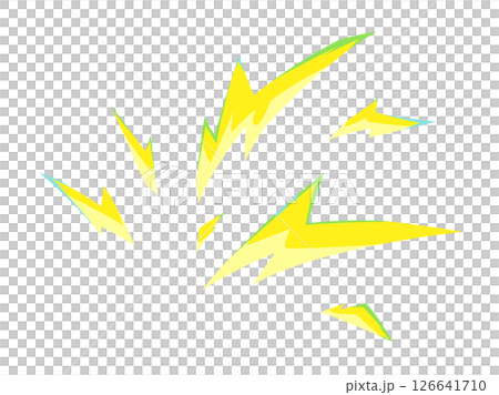 Colorful lightning shock effect illustration material Colorful lightning shock effect illustration material 126641710