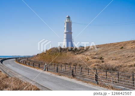 磐田市にある掛塚灯台と竜洋海岸(静岡県) 126642507