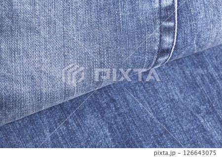 Blue jeans texture background. Denim background. 126643075