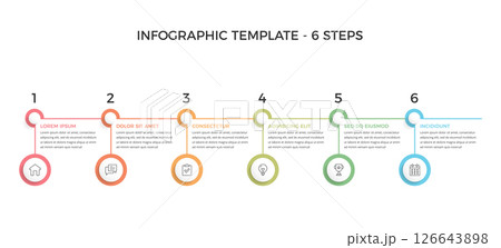 Infographic Template - Six Steps 126643898