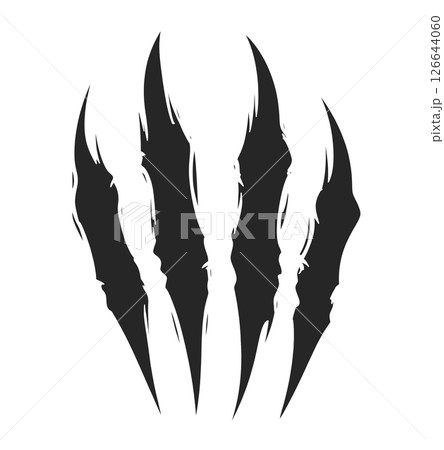 Claw Scratches Silhouette 126644060