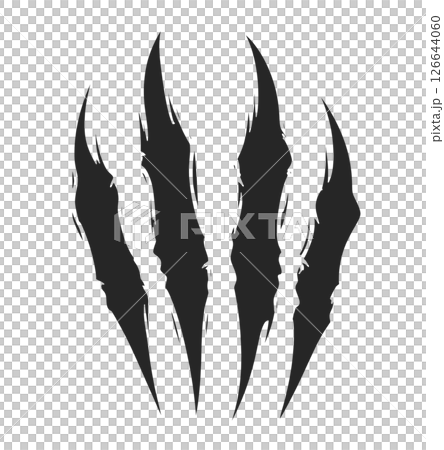 Claw Scratches Silhouette 126644060