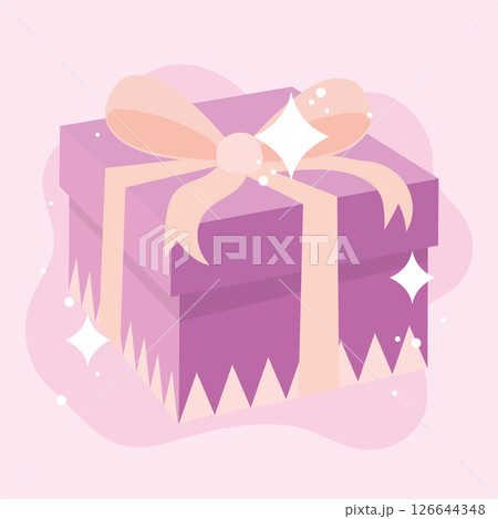 Colorful gift box design. Vector 126644348