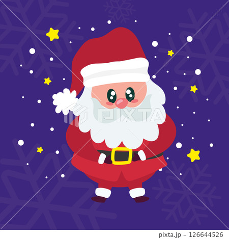 Santa Claus in cartoon style. Vector 126644526