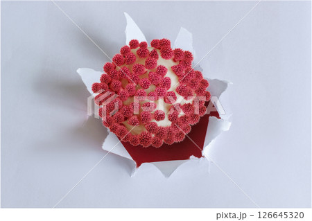 The concept of a threat and a virus breakthrough. The concept of a threat and a virus breakthrough. 126645320