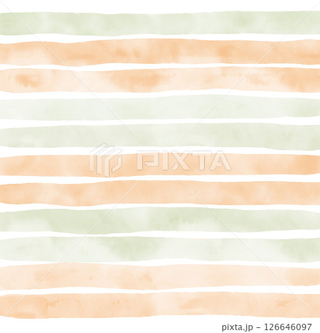 Orange Sage Green Hand Drawn Stripe Line Background Pattern Overlay 126646097