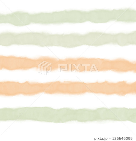 Orange Sage Green Hand Drawn Stripe Line Background Pattern Overlay 126646099