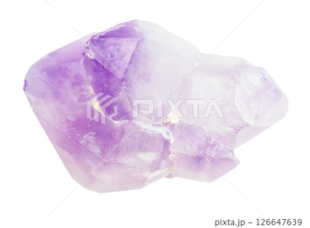 raw amethyst crystals mineral isolated on white raw amethyst crystals mineral isolated on white 126647639