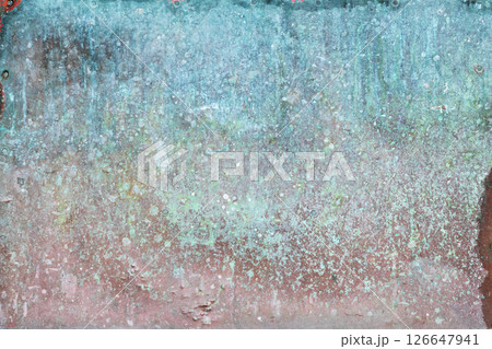 surface of old copper plate surface of old copper plate 126647941
